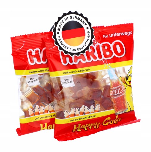 HARIBO Fruit Jelly Bears Happy Cola 100g DE