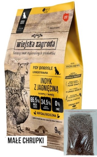 Morčacie mäso VILLAGE FARM s jahňacinou, veľkosť S, (podľa hmotnosti) 400 g