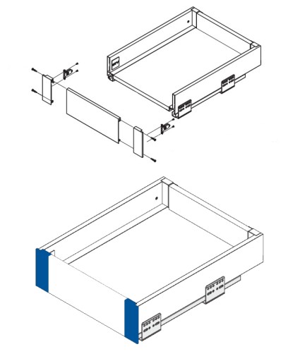 Konektor vnútorného panelu Axis Pro nízky 86 biely