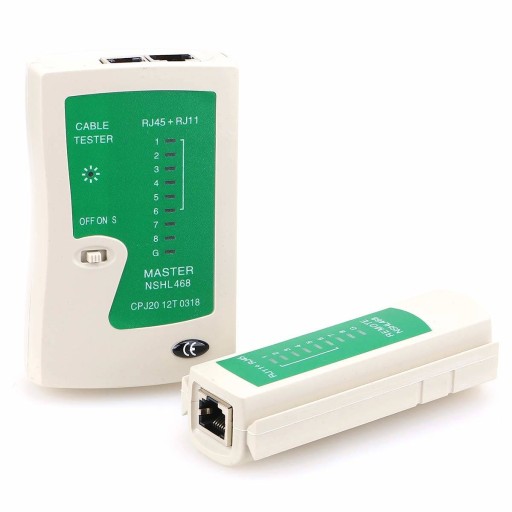 SIEŤOVÝ TESTER PRE SIEŤOVÉ KÁBLE RJ45 RJ12