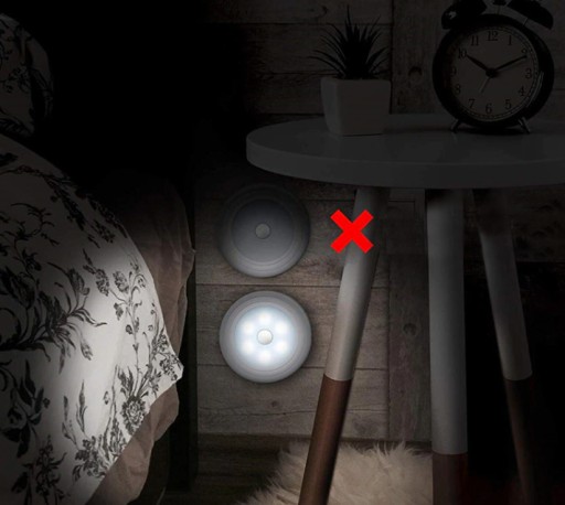 LED lampa, pohybový senzor súmraku, háčik na BATÉRIE