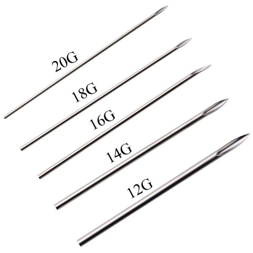 5x PREpichovacie ihly TYPU KANYLY 20G SADA IHLIEK