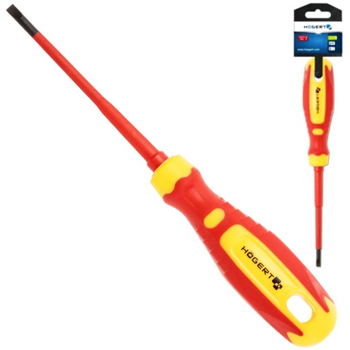 Úzky PLOCHÝ SKRUTKOVAČ SLIM CrMo 3x100mm 1000V OCEL