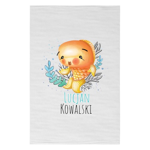Uterák do škôlky 30x50 Ľubovoľný názov RYBA