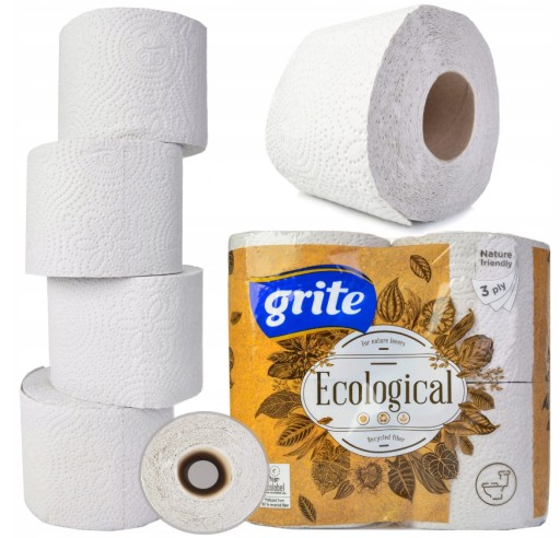 GRITE EKOLOGICKÝ Toaletný papier 3-vrstvový. 8 roliek