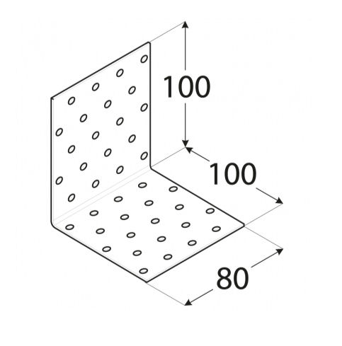 KONEKTORY MONTÁŽNY UHOL 100x100x80x2 KM12