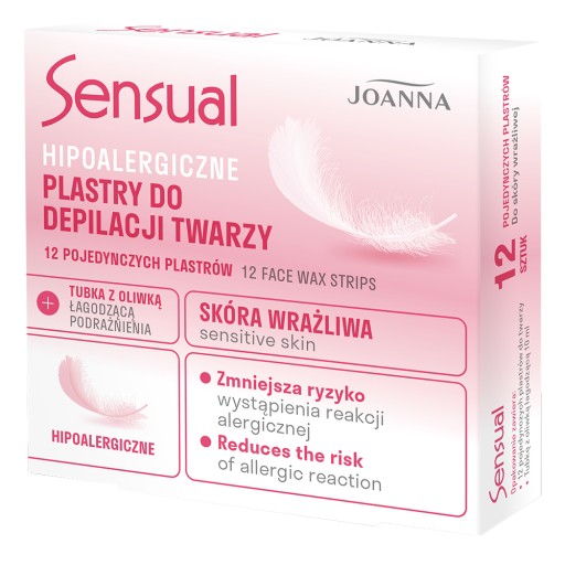 Hypoalergénne náplasti na depiláciu tváre Joanna