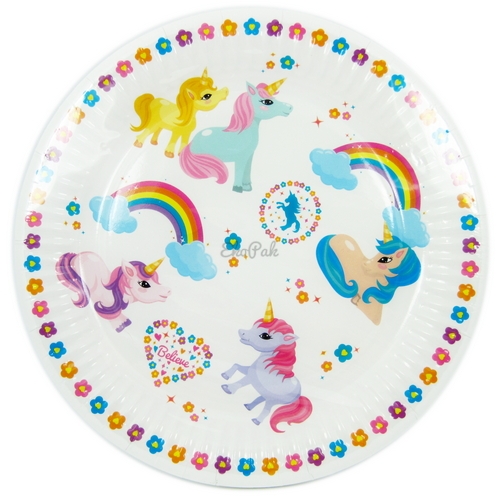 papierové taniere 18 cm, konáre eukalyptu, 8 ks. | 79-36