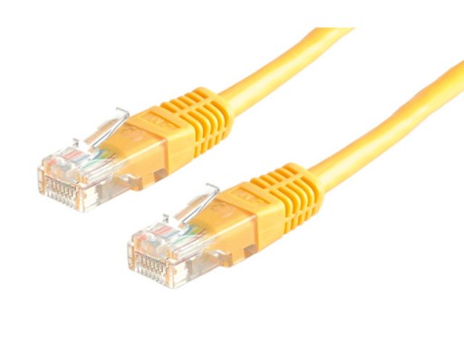 PatchCord UTP CAT 5e LAN LAN kábel 1m žltý