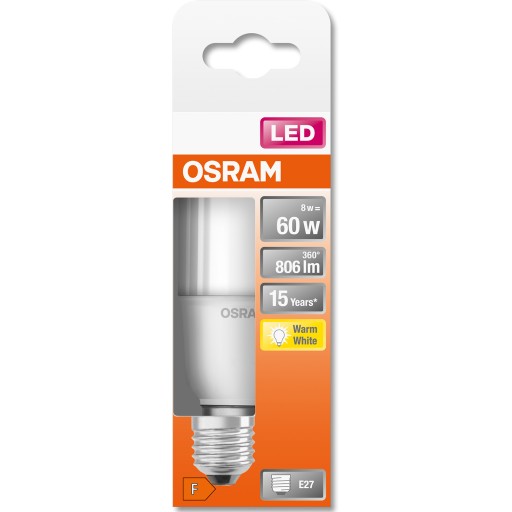 E27 A60 LED žiarovka 8W 60W 806lm 2700K OSRAM