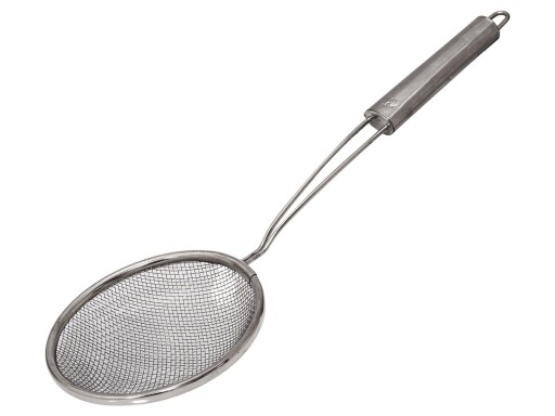 Szumówka štrbinová lyžica, nerezové sitko, 12 cm