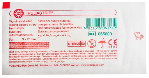 RUDASTRIP navinuté uzatváracie pásiky 3mm x 75mm 5 kusov pásikov