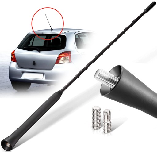 UNIVERZÁLNA AUTO ANTENNA BAT ANTÉNNY STOŽIAR 40cm UNI ADAPTÉRY