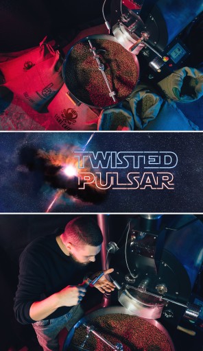 Zmes čerstvo pražených kávových zŕn Twisted Pulsar 50G pre kávovar na espresso