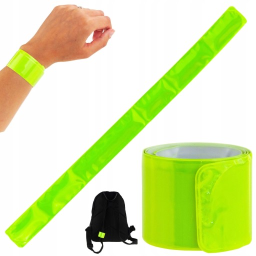SAMOUPÍNACÍ REFLEXNÝ PÁS, ŽLTÝ, REFLEXNÝ, 30 cm