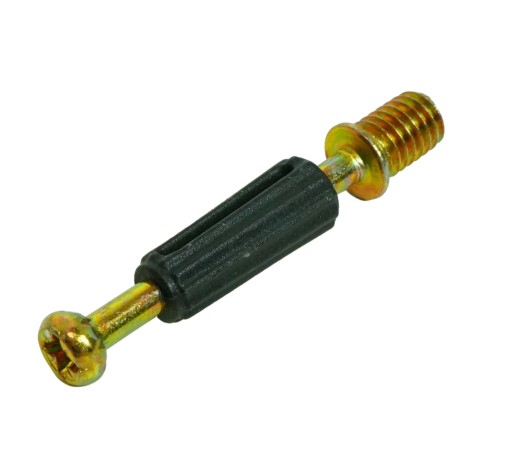 Konektor, excentrický hák, závit M6, 34 mm