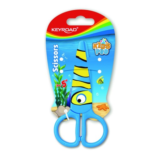 Školské nožnice 5'' bezpečný blister na ryby