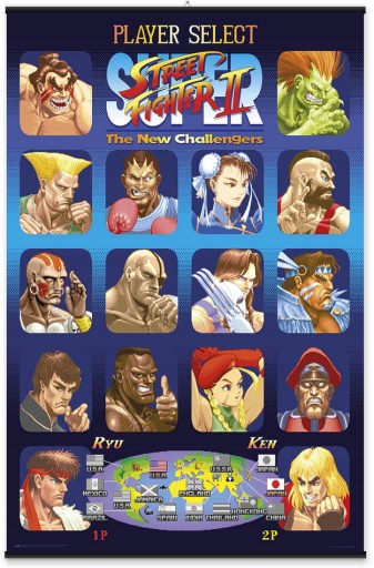 Plagát Street Fighter 61x91,5 cm
