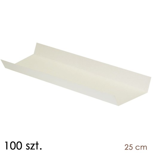 Podnosy 25 x 6 x 2 cm - 100 ks.