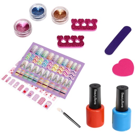 SADA MALOVANIA NA NECHTY PRE DETI STYLING NÁLEPKY TIPY GLITTER