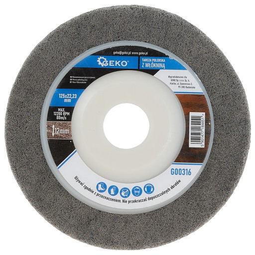 LEŠTIACI KOTOUČ NA ČISTENIE Z RLÍSNE 125x22,23x12 mm NYLON INOX OCEL