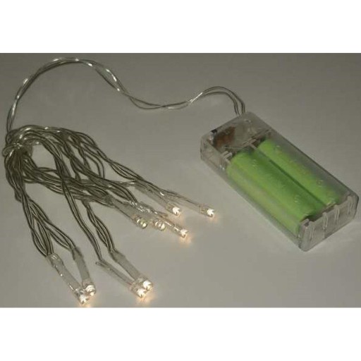 VEĽKÁ DEKORATÍVNA HVIEZDA 10 LED VIANOČNÁ OZDOBA