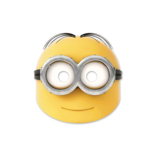 MINIONS PAPIEROVÉ MASKY NARODENINOVÁ VÍLA MODRÁ 6KS.