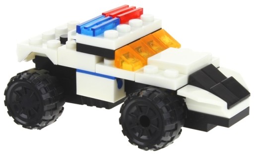 Stavebné bloky City 2v1 robot policajného auta