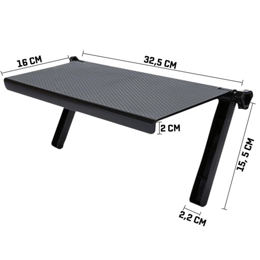UNIVERZÁLNY MONTOVANÝ POLIČNÝ DRŽIAK PRE TV, TV MONITOR, DVBT STB