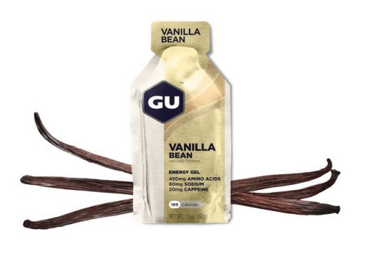 GU Energy Gel Vanilla Bean Vanilkový energetický gél s kofeínom 32g