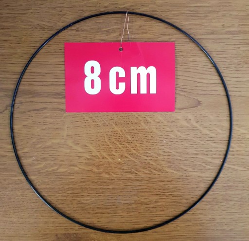 ČIERNY krúžok/ráfik pre lapače snov a makramé 8 cm