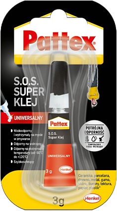 Lepidlo Pattex S.O.S Super univerzálne lepidlo 3g