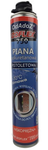 Izoflex montážna pena 750 ml zimná Nízkotlaková post-zliatinová pena