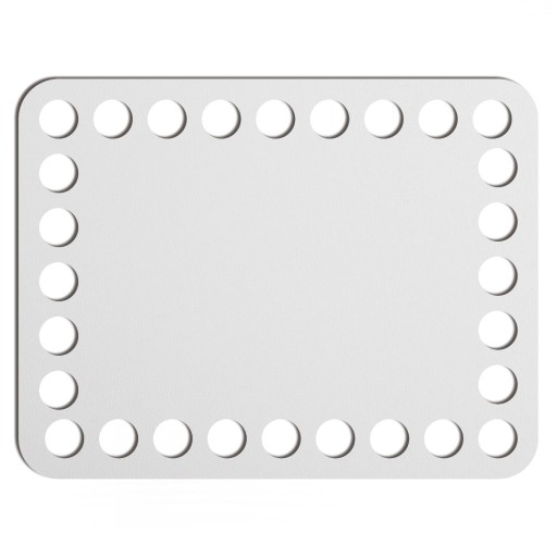 biely základný košík dno 10x13cm HDF obdĺžnik
