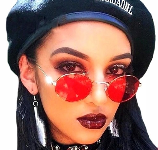 Oválne boho retro kovové okuliare LENONKI eye