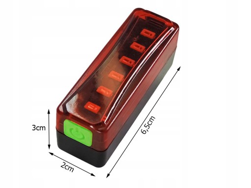 Cyklistické zadné svetlo bicyklové LED USB osvetlenie
