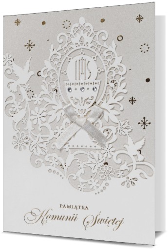 Suvenir Openwork Card First Communion pre chlapca H723