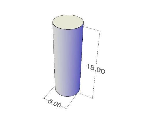 Cylindrický neodymový magnet MW 5x15 N38, sada 10 kusov