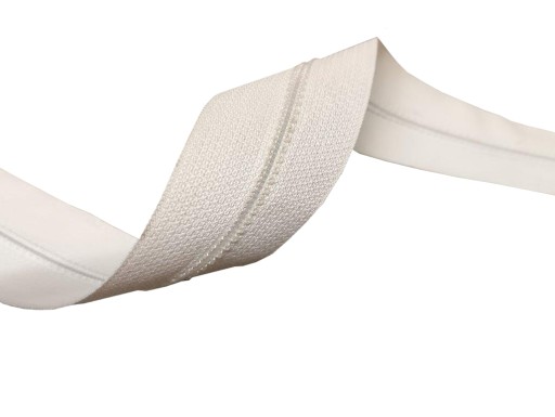 Páska na zips, svetloružový zips, 3mm zips s 2mb lepidlom