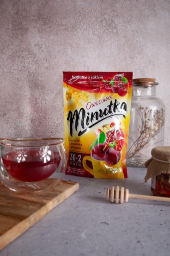 Express Ovocný čaj so šťavou Čerešňa Brusnica Granátové jablko 32 T. Minutka