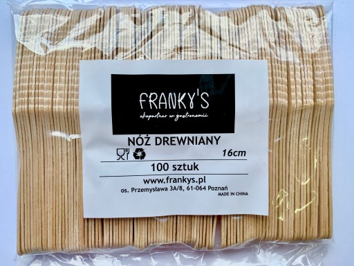EKO DREVENÉ NOŽE 100 kusov
