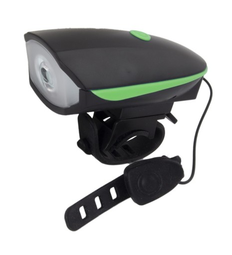LED PREDNÁ CYKLISTICKÁ LAMPA S ZVONČKOM ALFARD