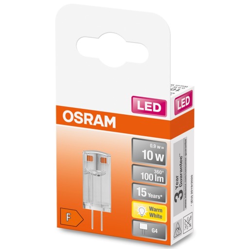 LED žiarovka G4 CAPSULE 0,9W = 10W 2700K OSRAM