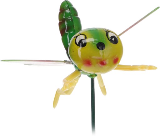 Figúrka hmyzu na paličke Piku pestrá Záhradná dekorácia Kvetináč 59 cm