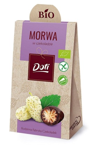 MORUŠA BIELA V DEZERTNEJ ČOKOLÁDE, BEZLEPKOVÁ, BIO 50 g - DOTI