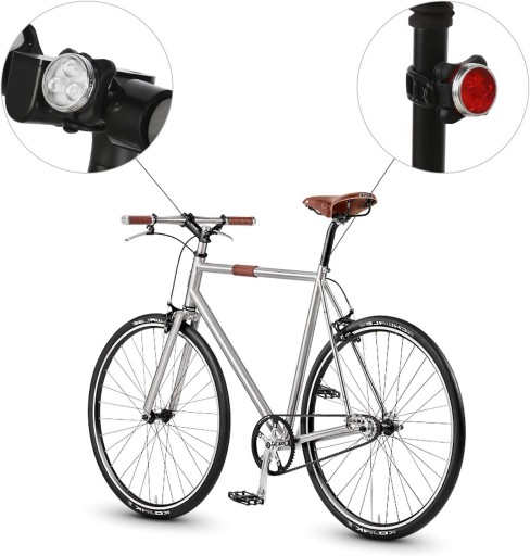 BIKE LAMPA PREDNÉ ZADNÉ SVETLO NA RIADITEĽKÁCH