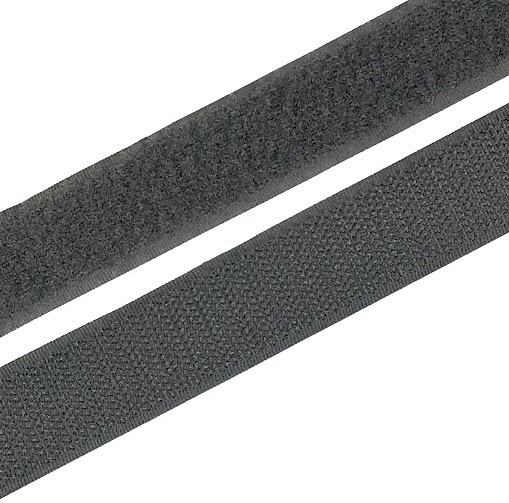 VELCRO páska na suchý zips Medvedík + Háčik 25mm - 1m Grafit