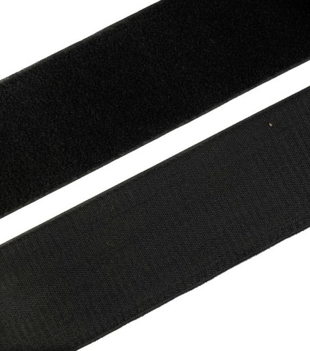 VELCRO PÁSKA VELCRO 10cm OBOJE STRANY ČIERNA 100mm - 1mb