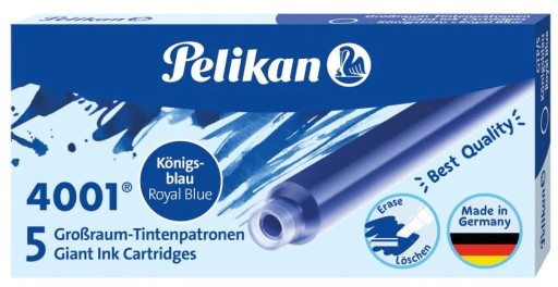 Náplne PELIKAN PEN, dlhé, 5 KS