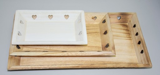 DREVENÝ STOJAN NA SVIEČKU 33 × 15 × 3,5 cm